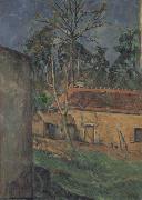 Paul Cezanne Farm Coutyard in Auvers oil on canvas